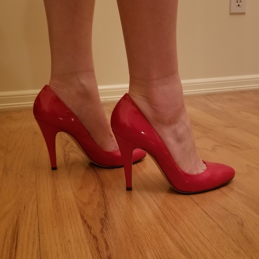 Casadei Red Patent Leather Pumps  Heels size 37 M - Picture 8 of 8